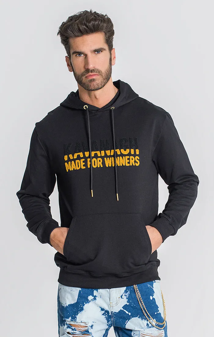 Black Feel Curly Logo Hoodie