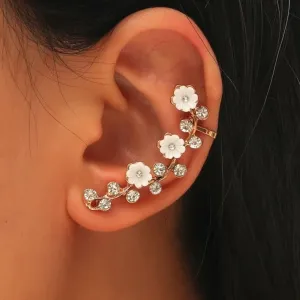 Bohemian Romantic Shell Flower Ear Clip Clothing Accessories  Korean Style Clip on Earrings