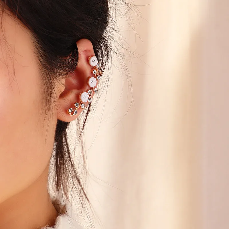 Bohemian Romantic Shell Flower Ear Clip Clothing Accessories  Korean Style Clip on Earrings