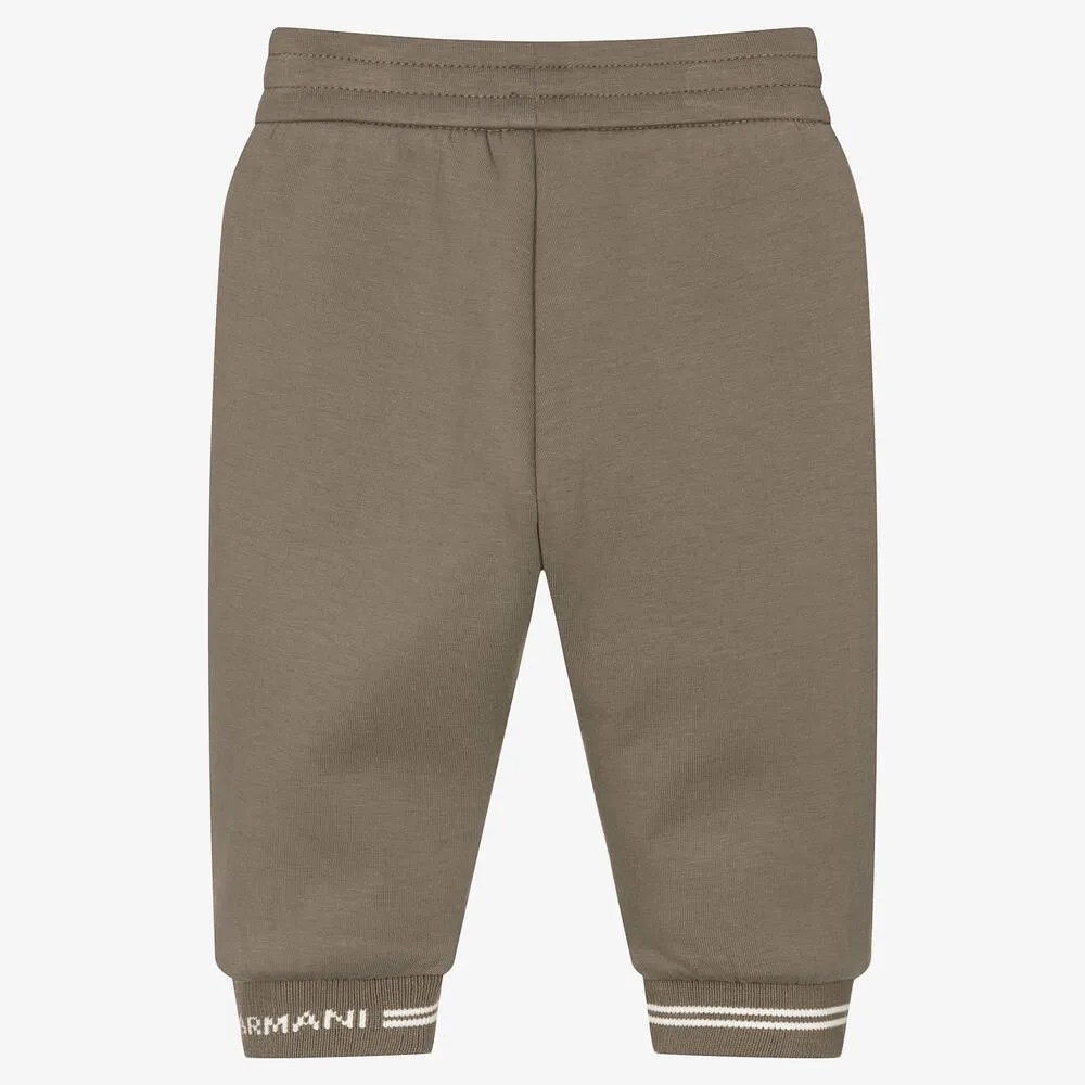 Brown Logo Baby Milano Sweatpants