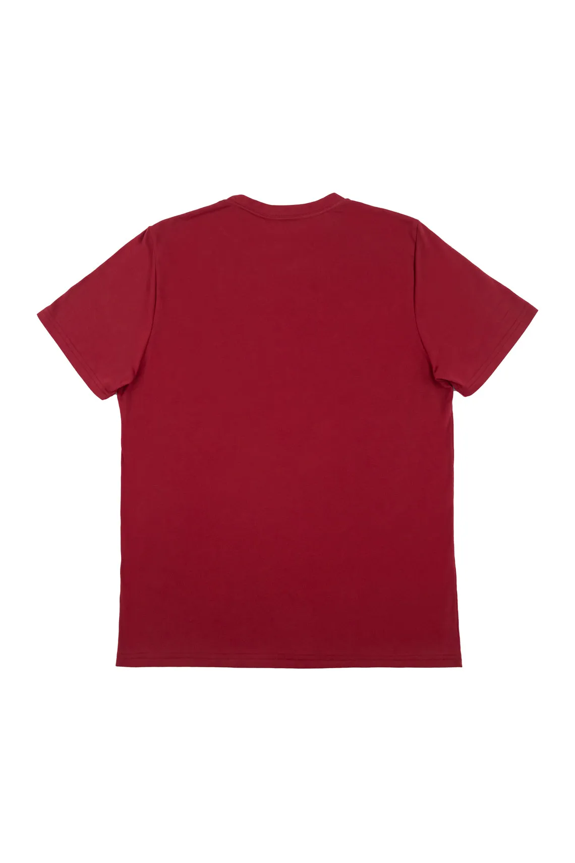 Camiseta roja con estampado para hombre