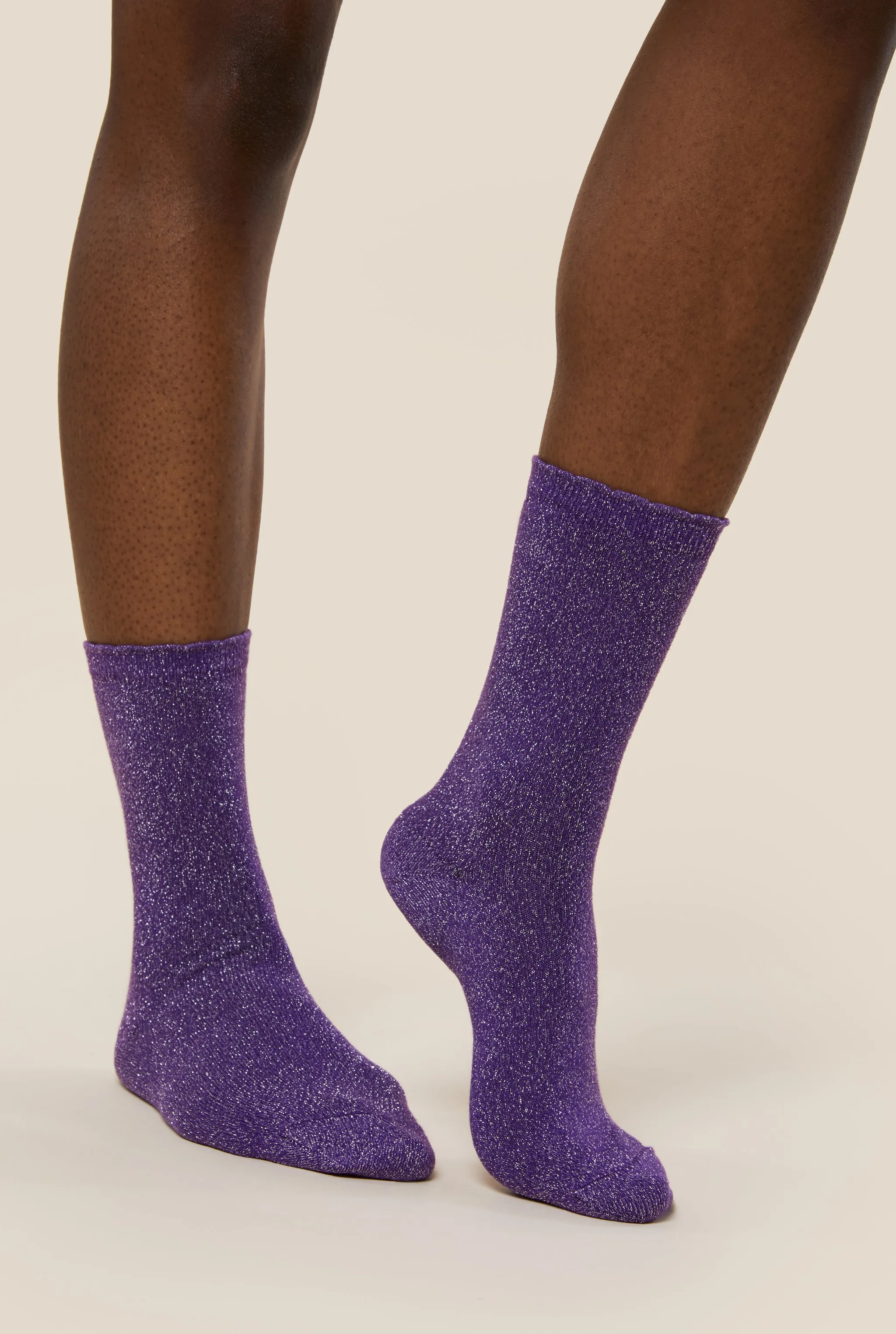 Chaussettes Lurex - Violet