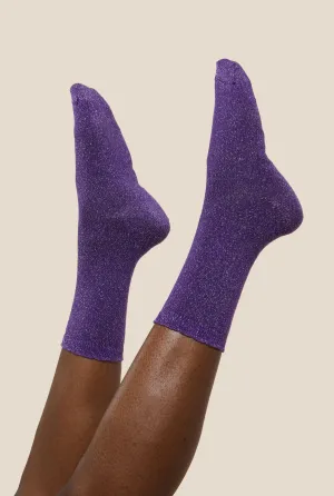 Chaussettes Lurex - Violet