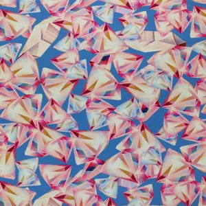 Diamonds and Jewels Printed Spandex | Blue Moon Fabrics