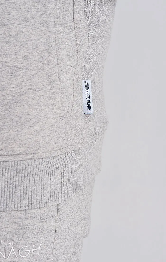 Grey Melange Winners Planet Hoodie