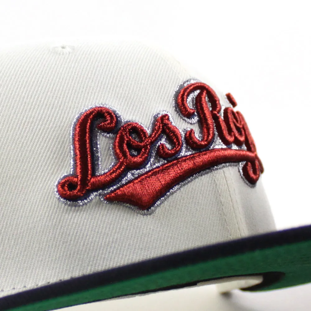 Los RoJos Cincinnati Reds 2015 All Star Game New Era 59Fifty Fitted Hat (Chrome White Navy Green Under Brim)