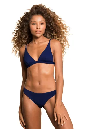 Maaji Indigo Blue Ivy Fixed Triangle Bikini Top