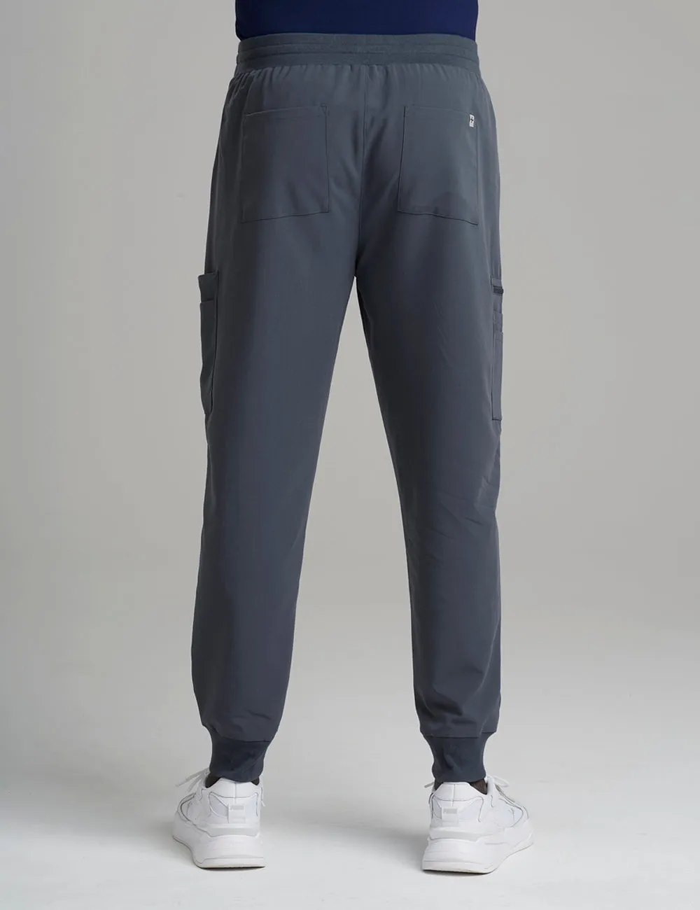 Men's 10-Pocket Jogger Scrub Pants - Pewter