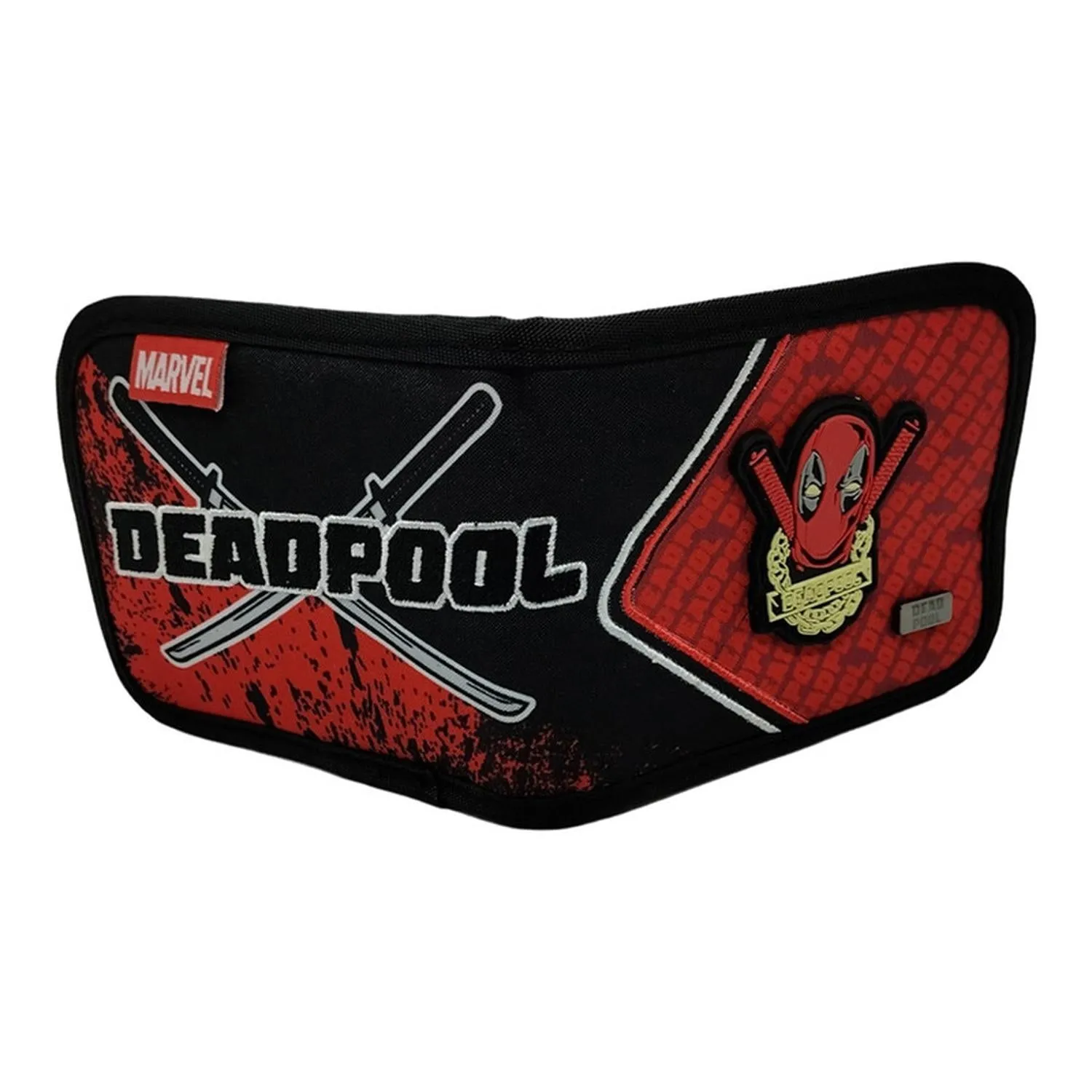 New Arrival Kndit Caps Cartera Deadpool Gris Rojo Marvel Comics