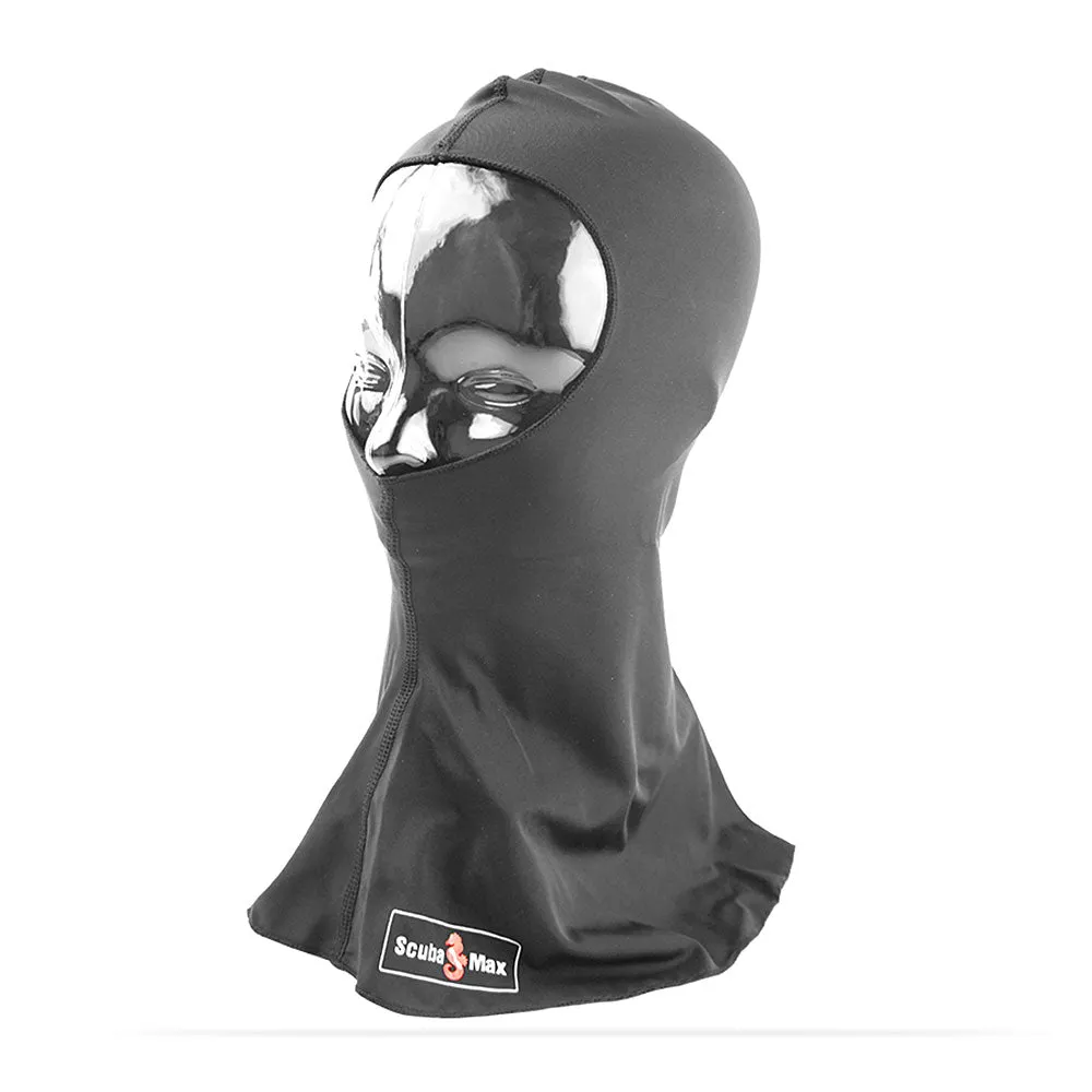 Open Box ScubaMax UV50 Spandex Hood for Warm Water Scuba Diving - Black