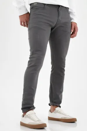 Pantalón cinco bolsillos gris para hombre