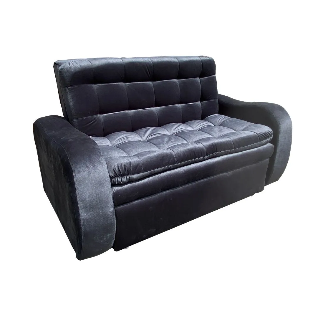 Sofa Cama  Premium Tela Antifluido Negro