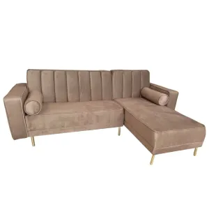 Sofa en L Cama  Luxury Tela Taupe