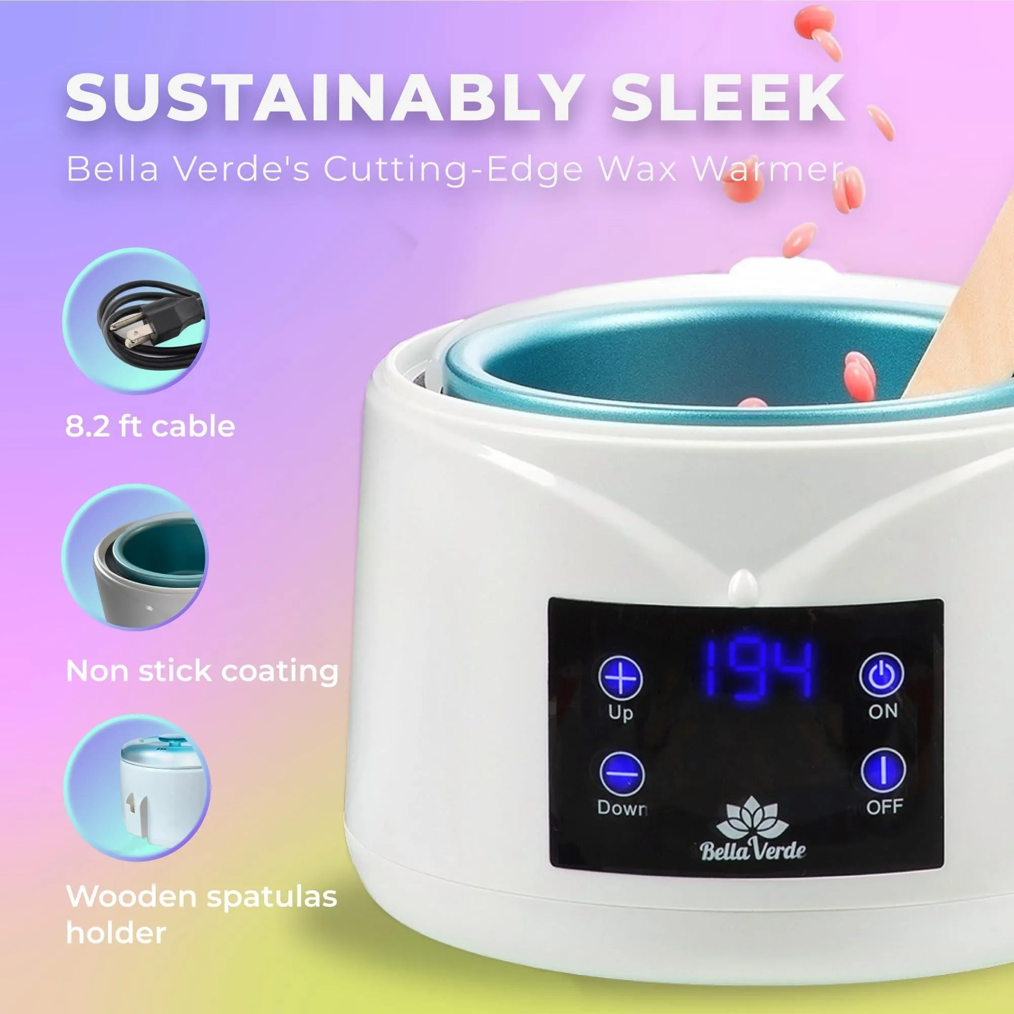 Waxing Kit for Women Men Hard Wax Kit for Hair Removal Wax Warmer Kit All in One