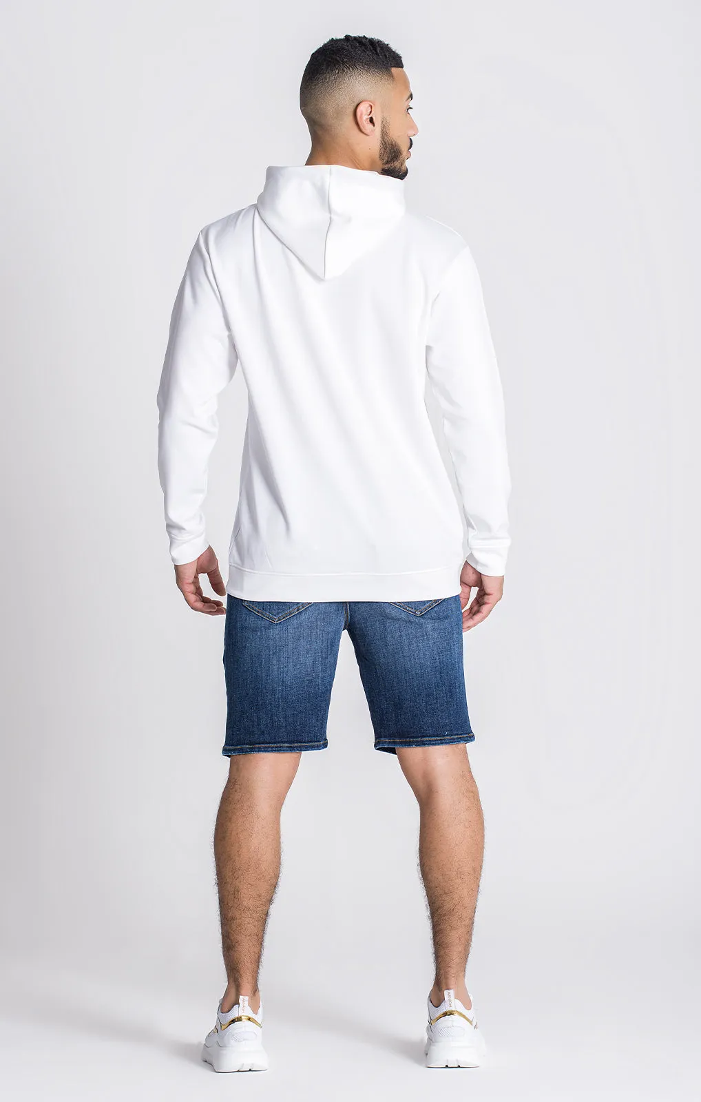 White GK25 Oversized Hoodie