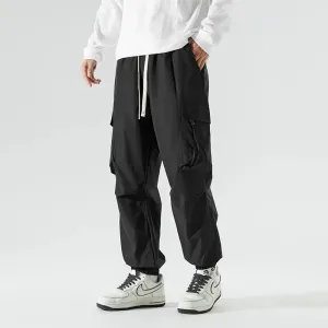 Wiaofellas  -  New Streetwear Multi-pocket Men Cargo Pants Autumn Casual Drawstring Baggy Wide-leg Trousers Hip Hop Fashion Pantalones Hombre