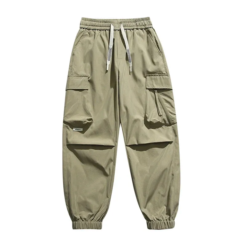 Wiaofellas  -  New Streetwear Multi-pocket Men Cargo Pants Autumn Casual Drawstring Baggy Wide-leg Trousers Hip Hop Fashion Pantalones Hombre